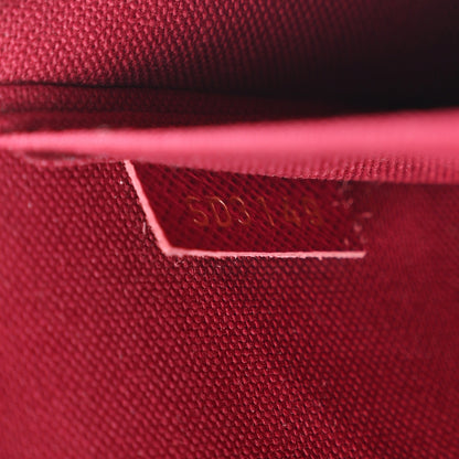 Louis Vuitton Monogram Pochette Felicie Chain Wallet Fuchsia 8 of 12