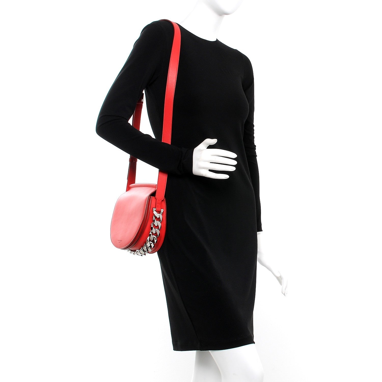 Givenchy Calfskin Mini Infinity Saddle Bag Medium Red 2 of 7