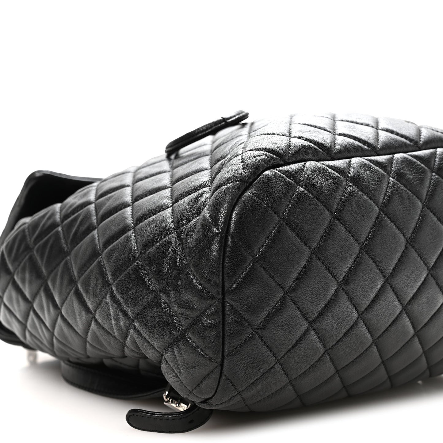 Lambskin Quilted Large Urban Spirit Backpack Black