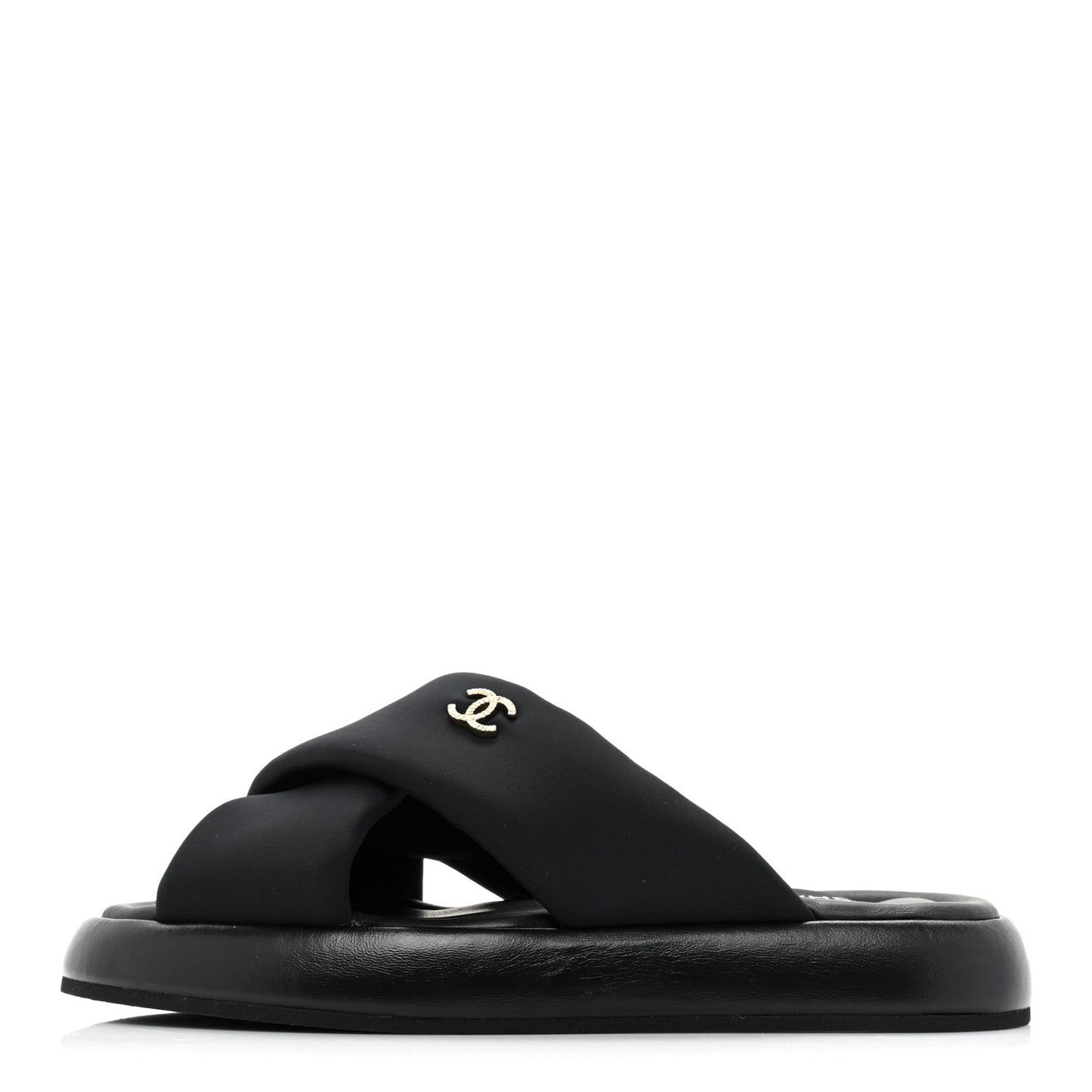 Fabric CC Mules Sandals 37 Black