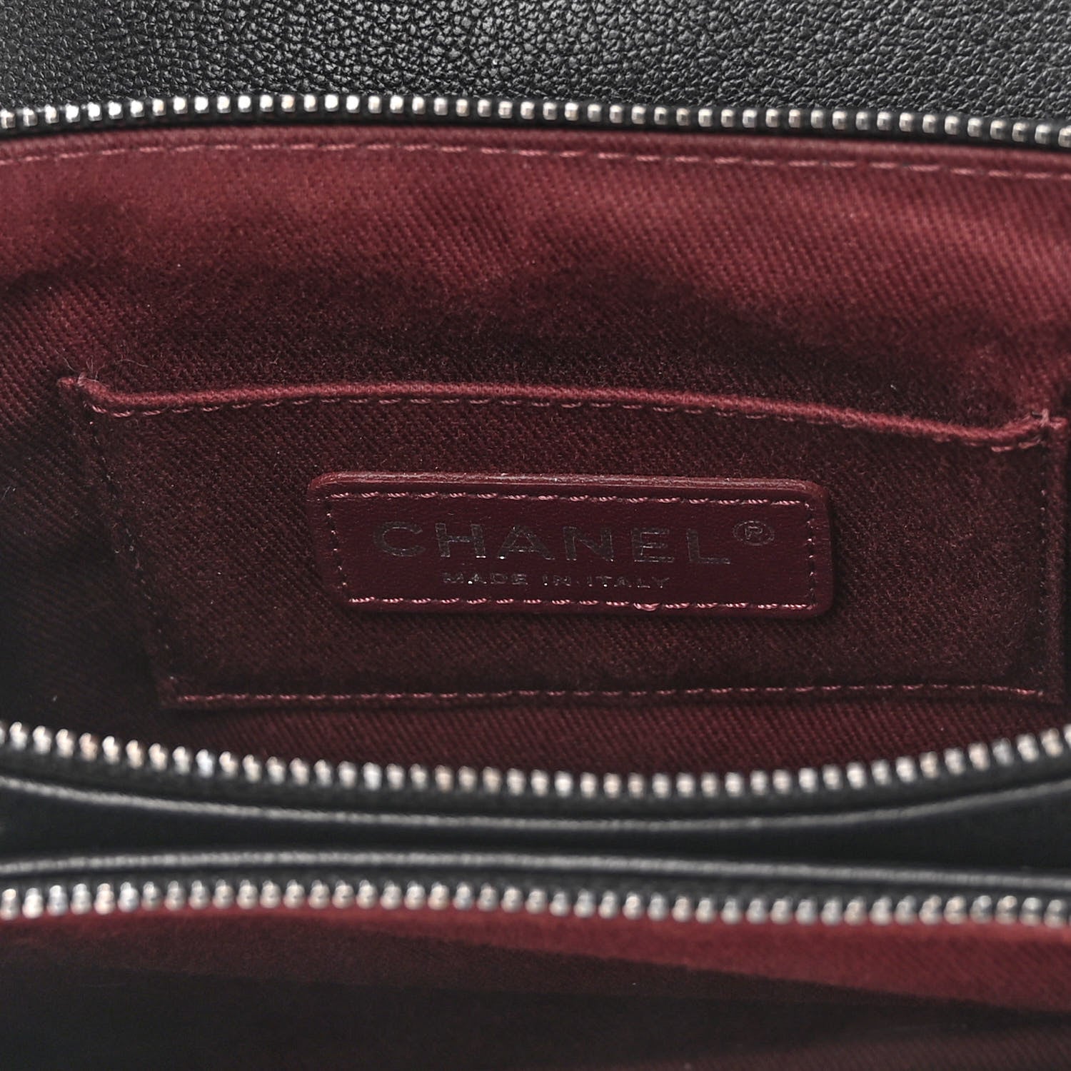 Chanel Goatskin Quilted CC Waiter Crossbody Black Black 7 of 11