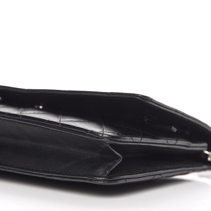 Chanel Lambskin Quilted Wallet On Chain WOC Black 6 of 10