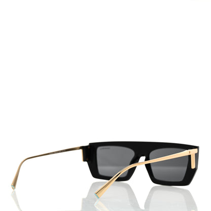 Tiffany Metal TF4214U Rectangle T Sunglasses Black Gold 4 of 8