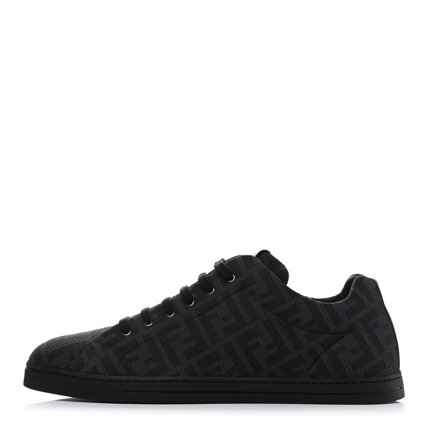 Tech Fabric FF Mens Lace Up Low Top Sneakers 10 Black