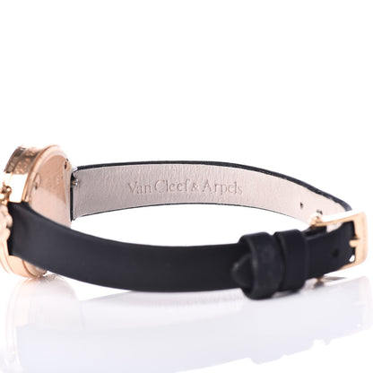 Van Cleef & Arpels 18K Rose Gold Satin 25mm Charms Quartz Watch 6 of 7