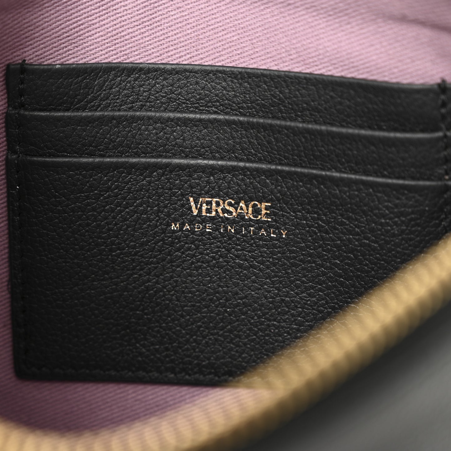 Grained Calfskin La Medusa Pouch Black