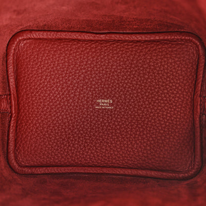 Hermes Taurillon Clemence Picotin Lock 18 PM Rouge H 5 of 11