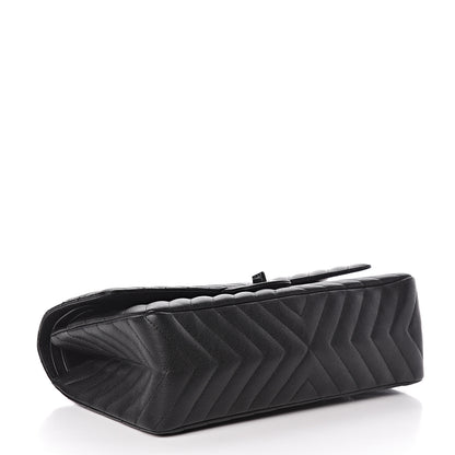 Chanel Sheepskin Chevron Quilted 2.55 Reissue 226 Flap So Black 4 of 16