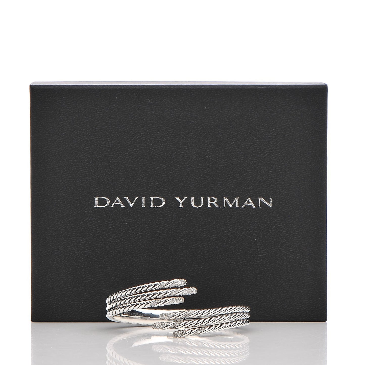 Sterling Silver Diamond 3-Row Open Willow Bracelet