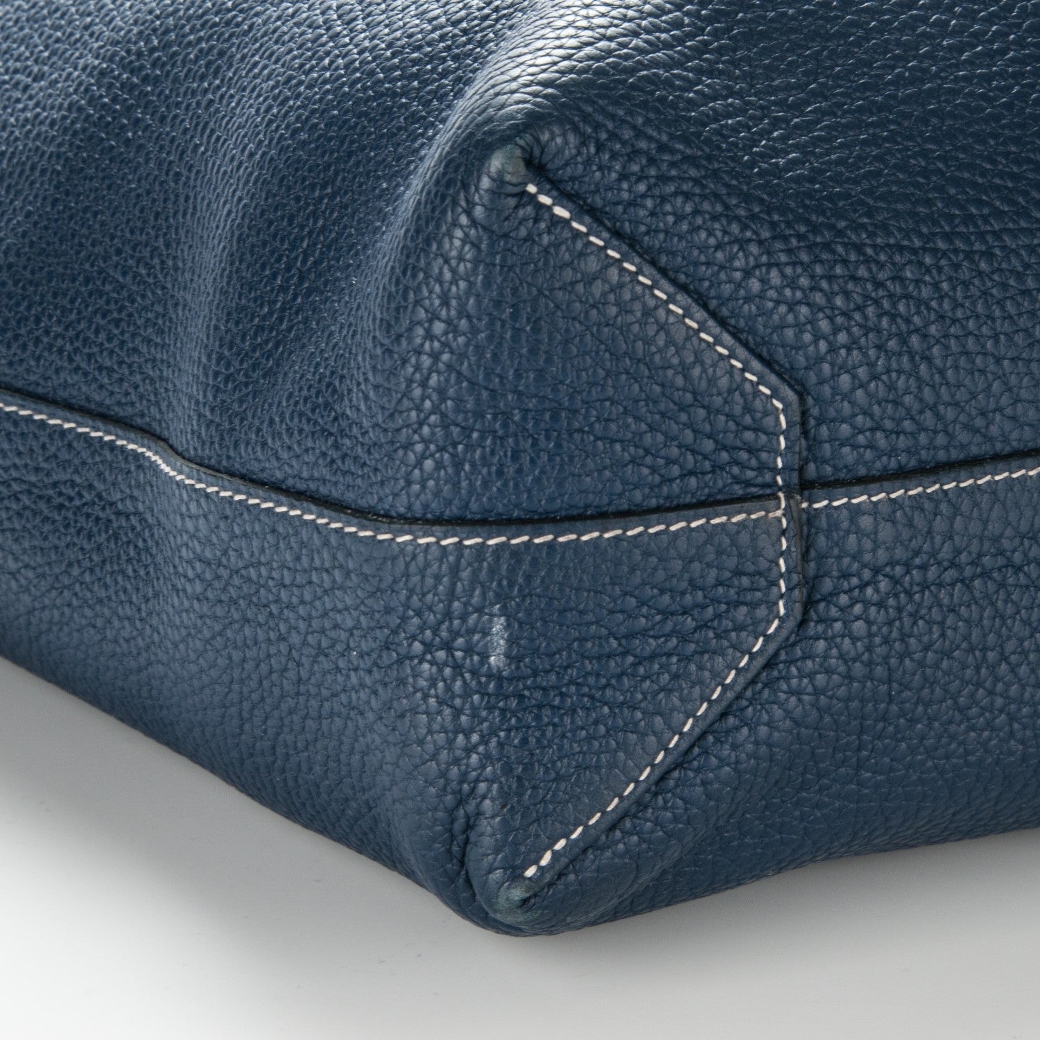 Hermes Taurillon Clemence Double Sens 36 Reversible Tote Bleu Sapphire Izmir 6 of 19