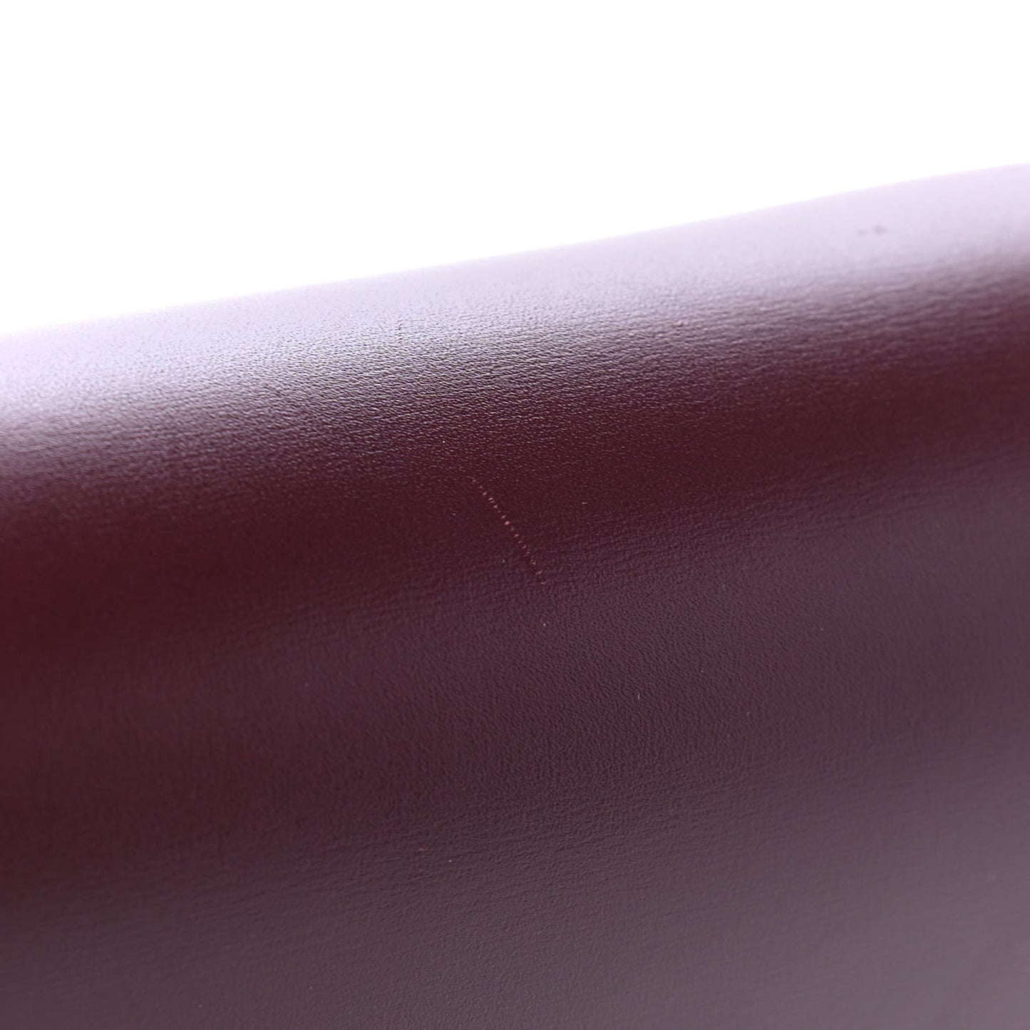 Box Calfskin Medium Classic Box Flap Bag Burgundy