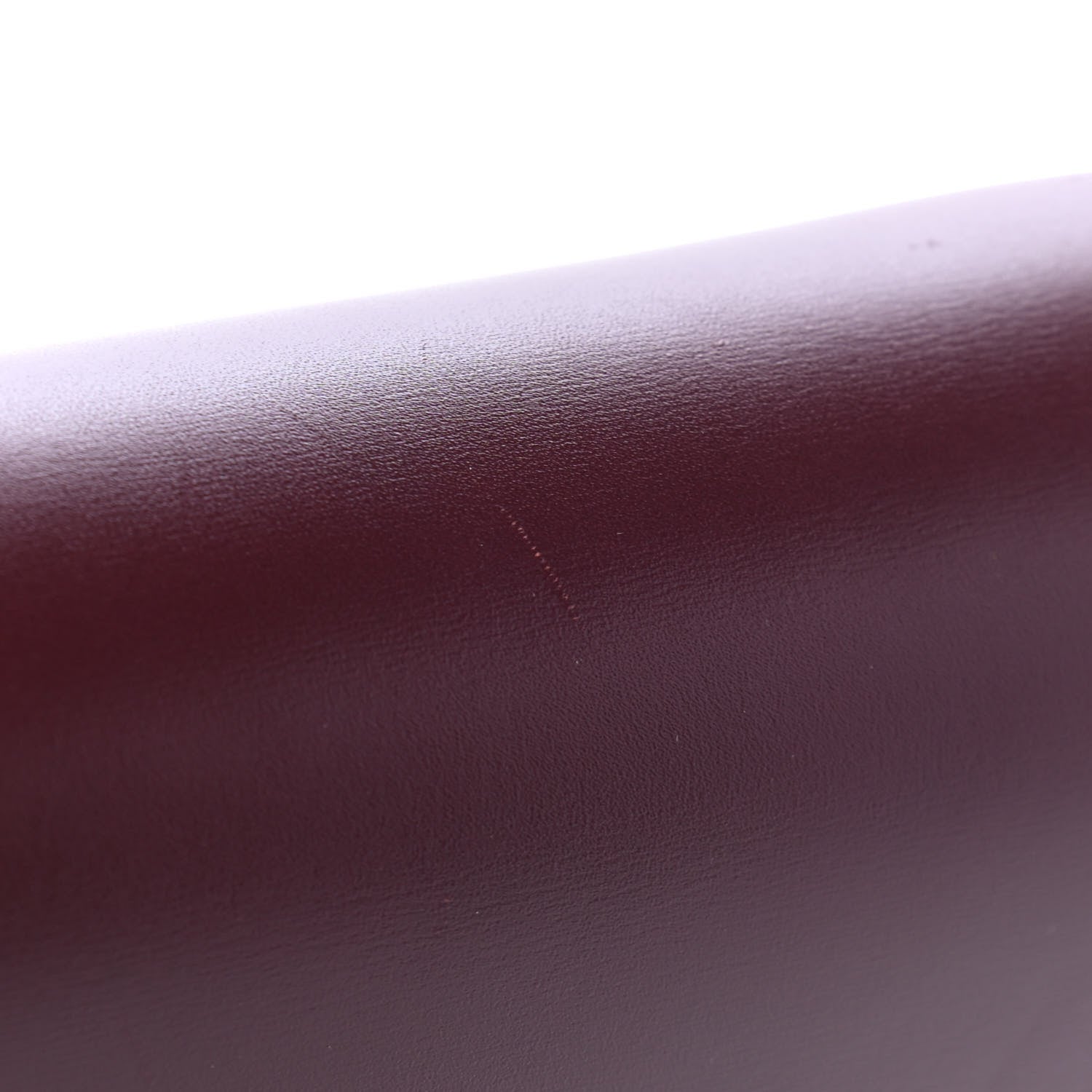 Celine Box Calfskin Medium Classic Box Flap Bag Burgundy 5 of 5