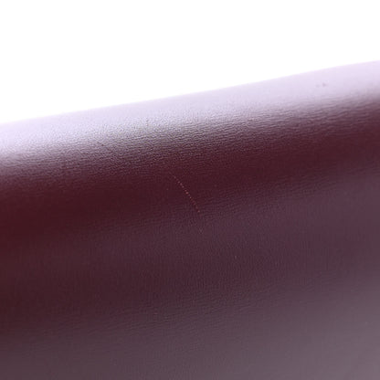 Celine Box Calfskin Medium Classic Box Flap Bag Burgundy 5 of 5