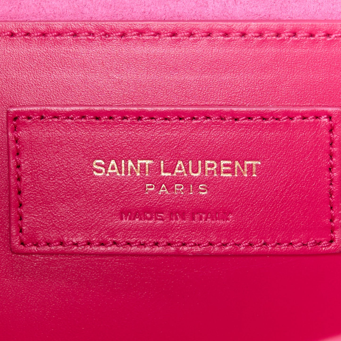 Smooth Calfskin Medium Classic Monogram Kate Tassel Satchel Fuchsia