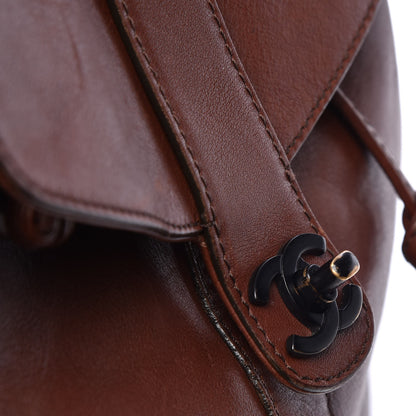 Chanel Calfskin Drawstring Backpack Brown 15 of 20