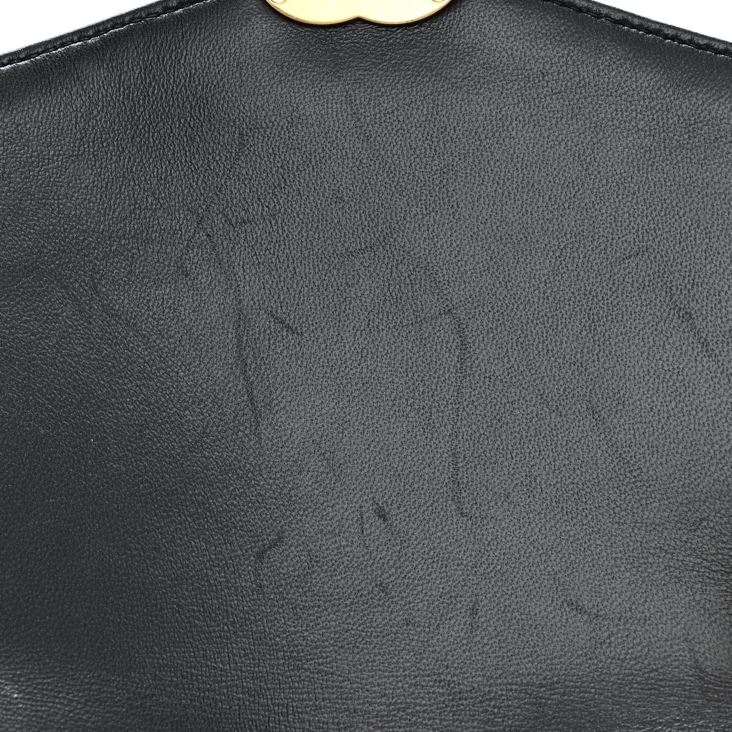 Lambskin Quilted Top Handle Flap Black