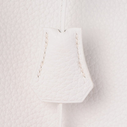 Hermes Taurillon Clemence Birkin 35 White 8 of 34