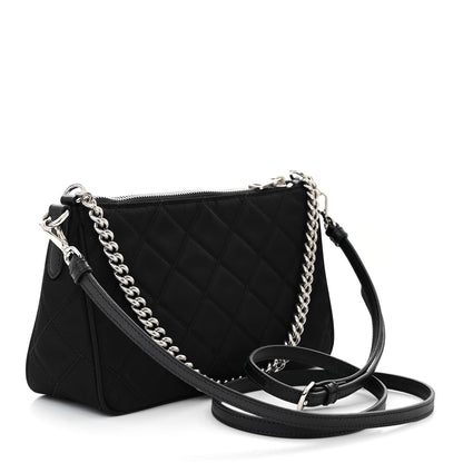 Prada Nylon Tessuto Impuntu Quilted Crossbody Bag Black 3 of 10