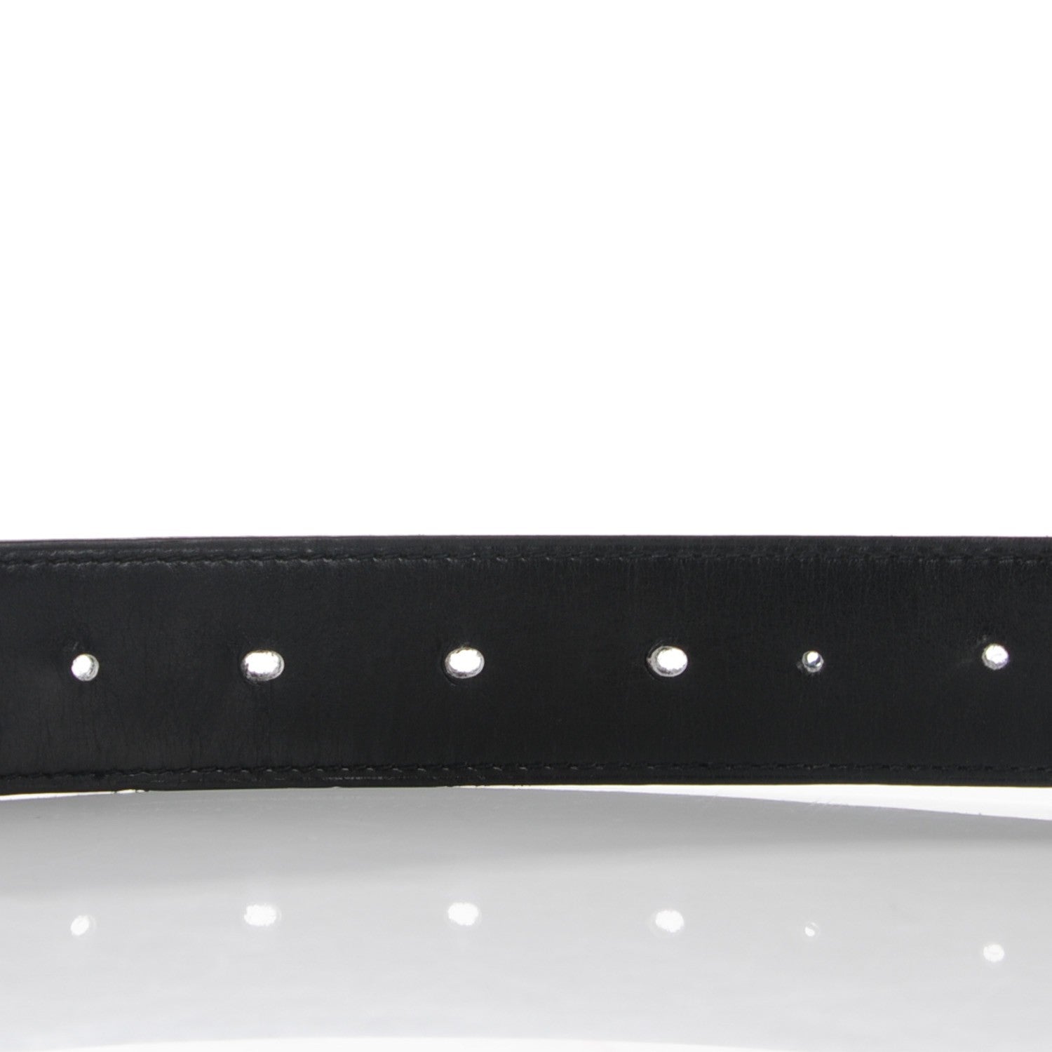 Hermes Box Togo 24mm H Belt 85 Black Blue Jean 11 of 14