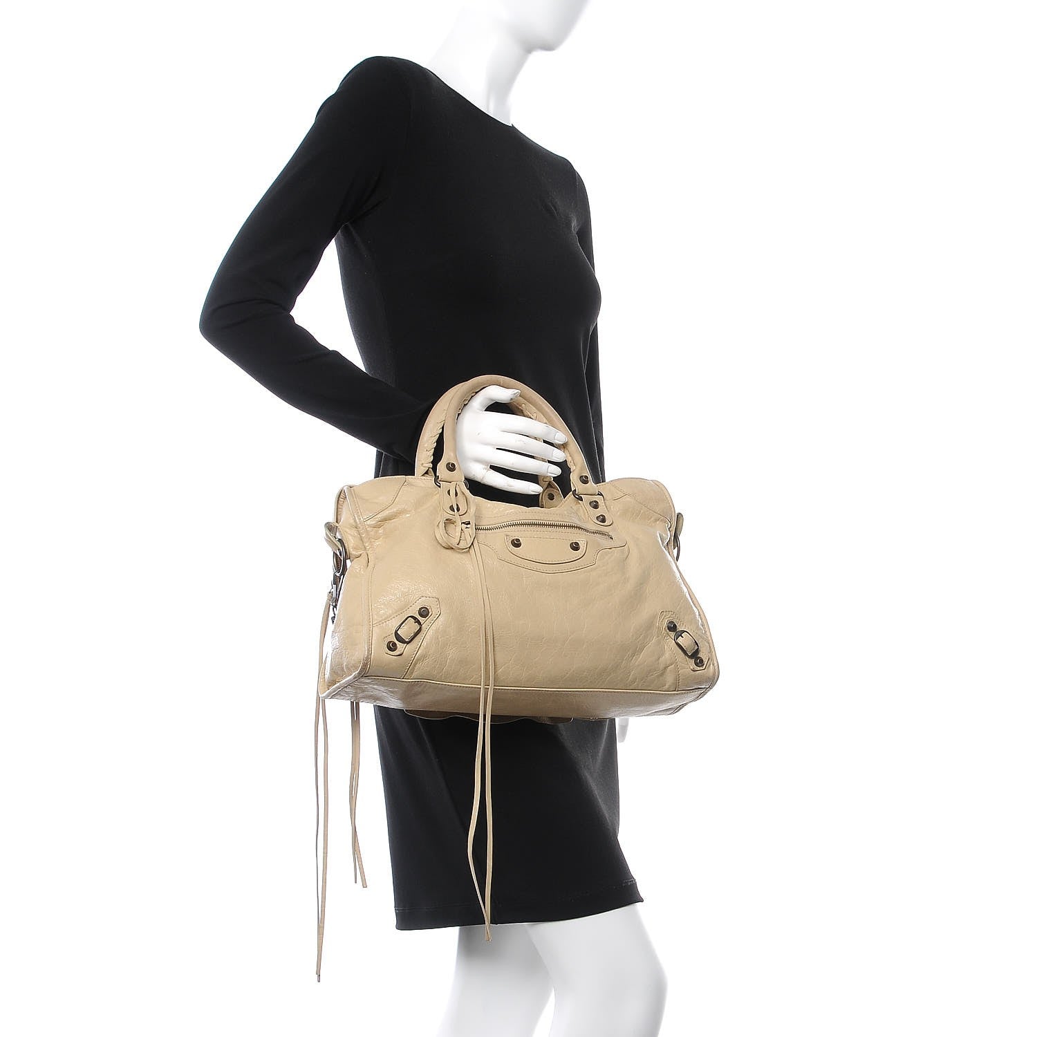 Balenciaga Agneau Classic Hardware City Dune 3 of 17