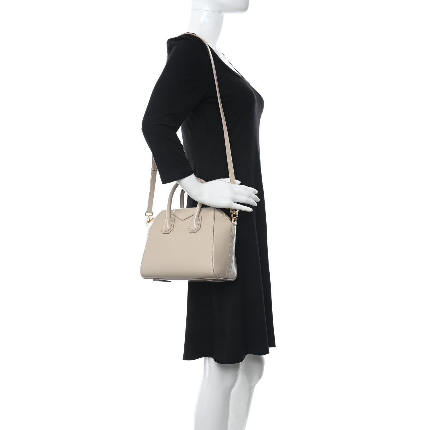 Givenchy Smooth Calfskin Mini Antigona Beige Buff 2 of 9