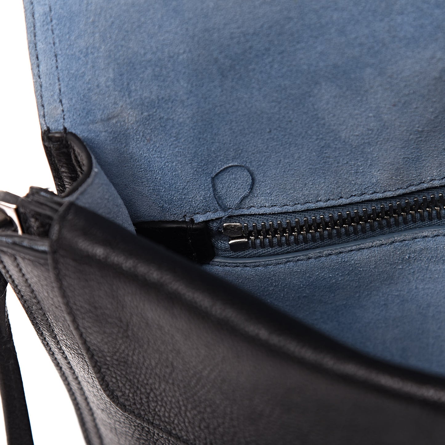 Glace Calf Etiquette Flap Black Astrale