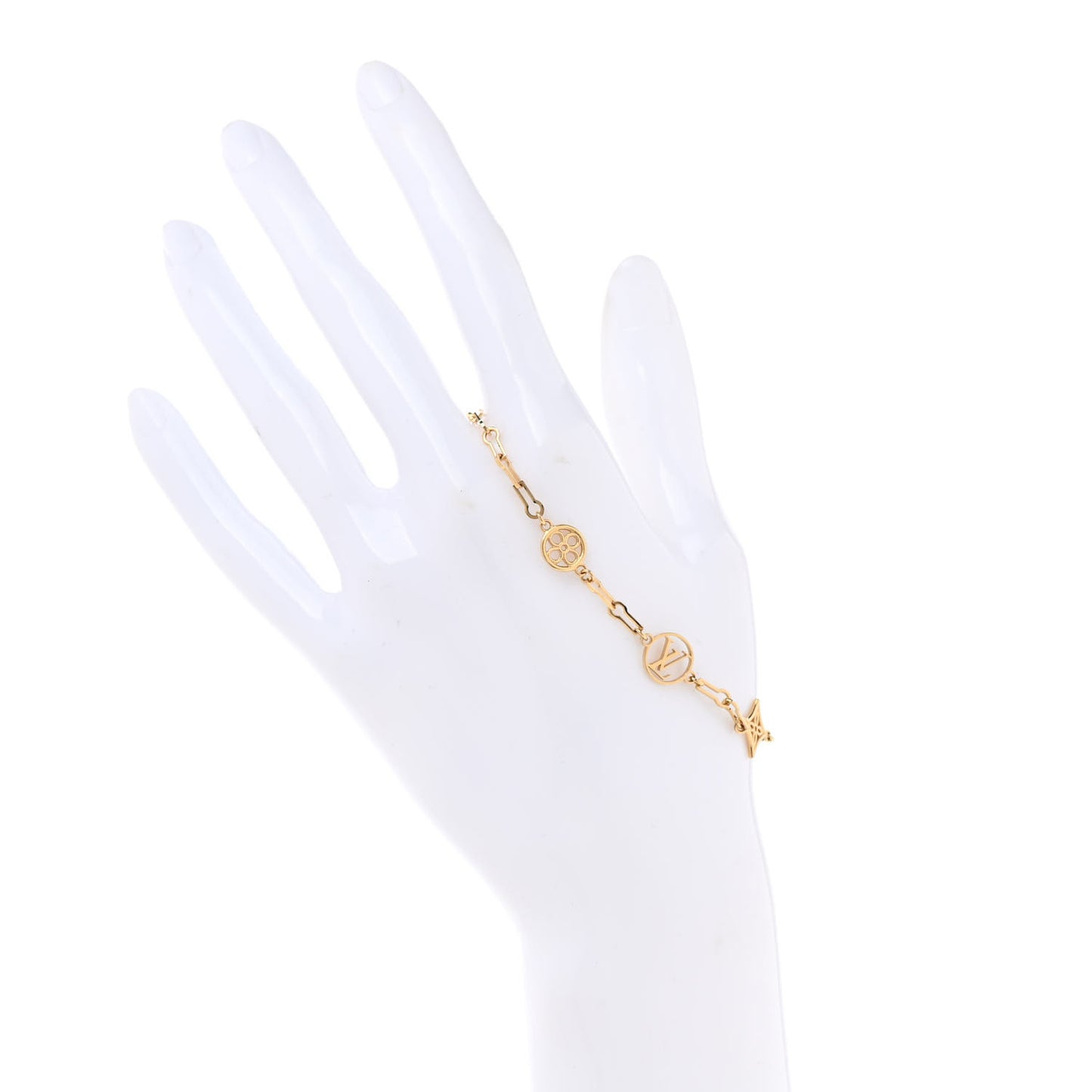 Brass Flower Full Bracelet Gold