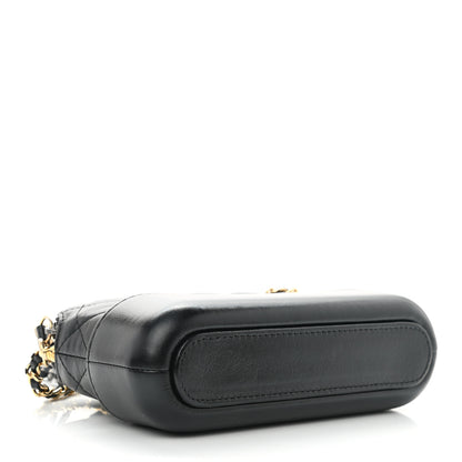 Chanel Aged Calfskin Quilted Small Gabrielle Clutch With Chain Black 4 of 11