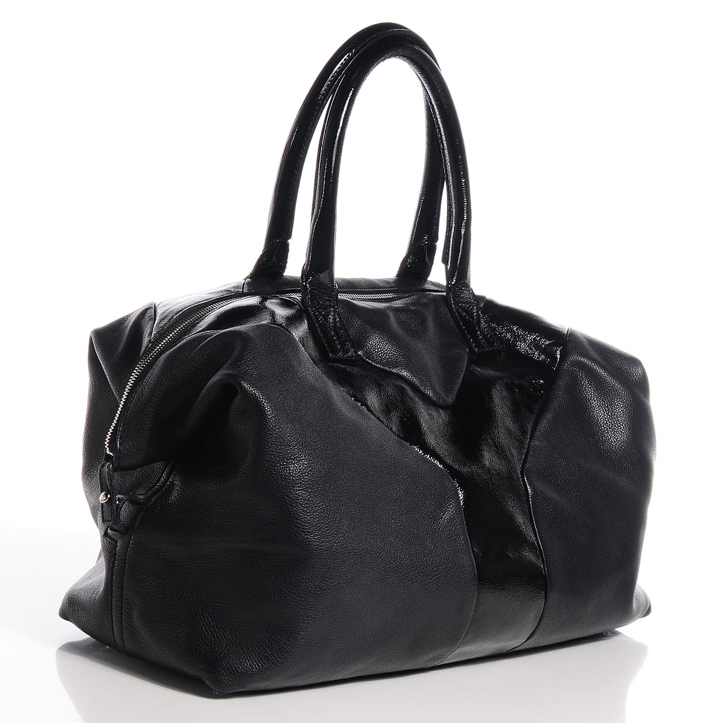 Calfskin Patent Medium Easy Sac Black