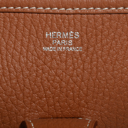 Hermes Taurillon Clemence Evelyne III GM Gold 8 of 12