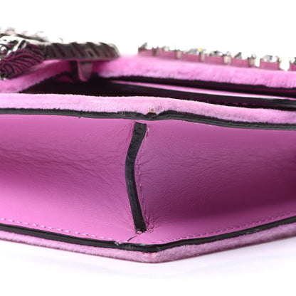 Gucci Velvet Crystal Super Mini Dionysus Shoulder Bag Malva 9 of 11
