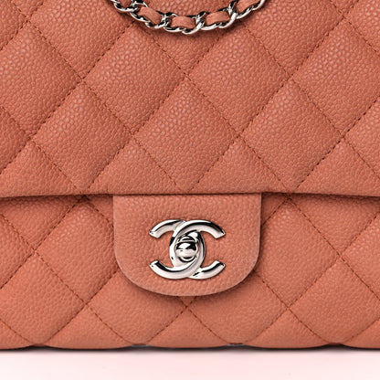 Chanel Iridescent Caviar Quilted Clutch With Chain Flap Light Brown 9 of 12