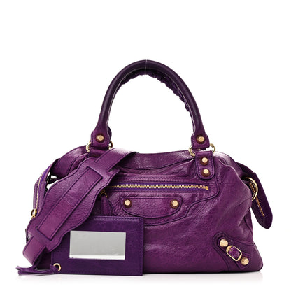Balenciaga Agneau Giant 12 Gold Hardware Town Ultraviolet 3 of 11