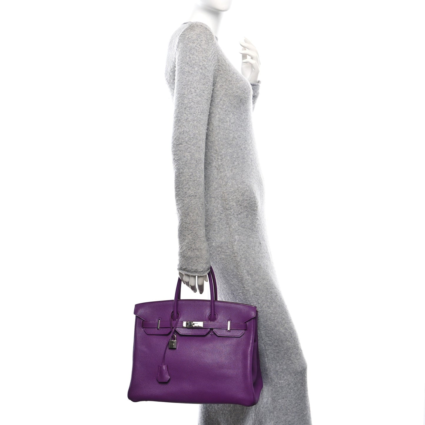 Chevre de Coromandel Birkin 35 Violet