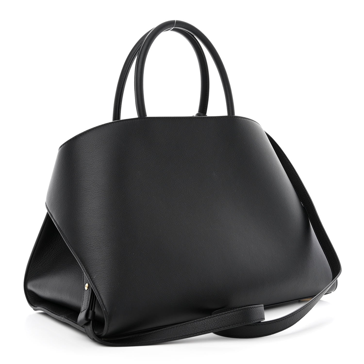 Salvatore Ferragamo Calfskin Medium Hug Bag Black 3 of 10
