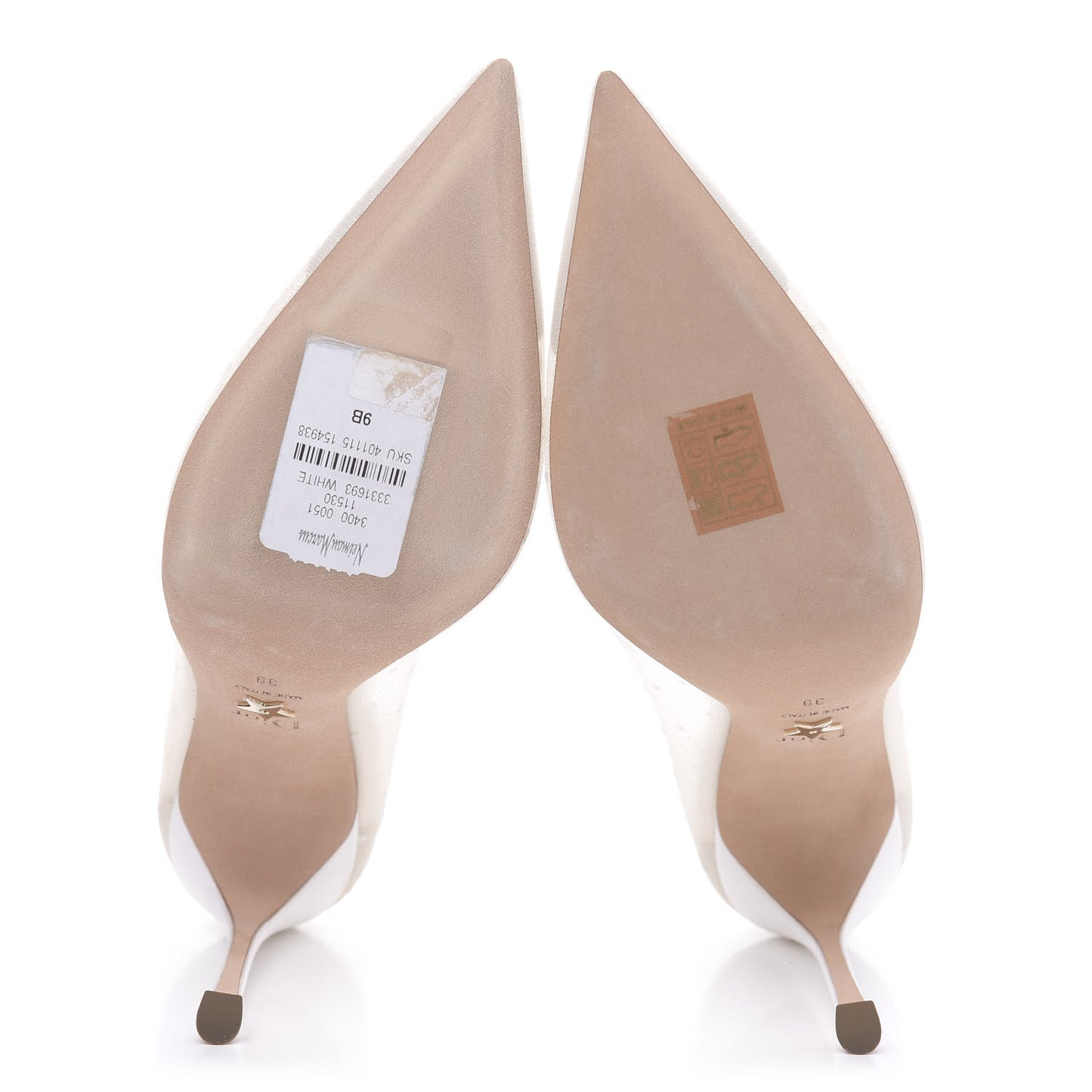 Mesh Plumetis Tulle D-Moi Pumps 39 White