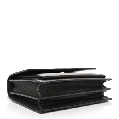 Saint Laurent Grained Calfskin Medium Monogram Sunset Dark Anthracite 3 of 9