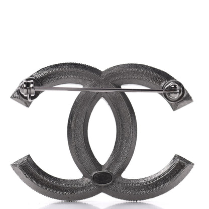 Chanel Ruthenium Pearl CC Brooch Dark Grey 3 of 5