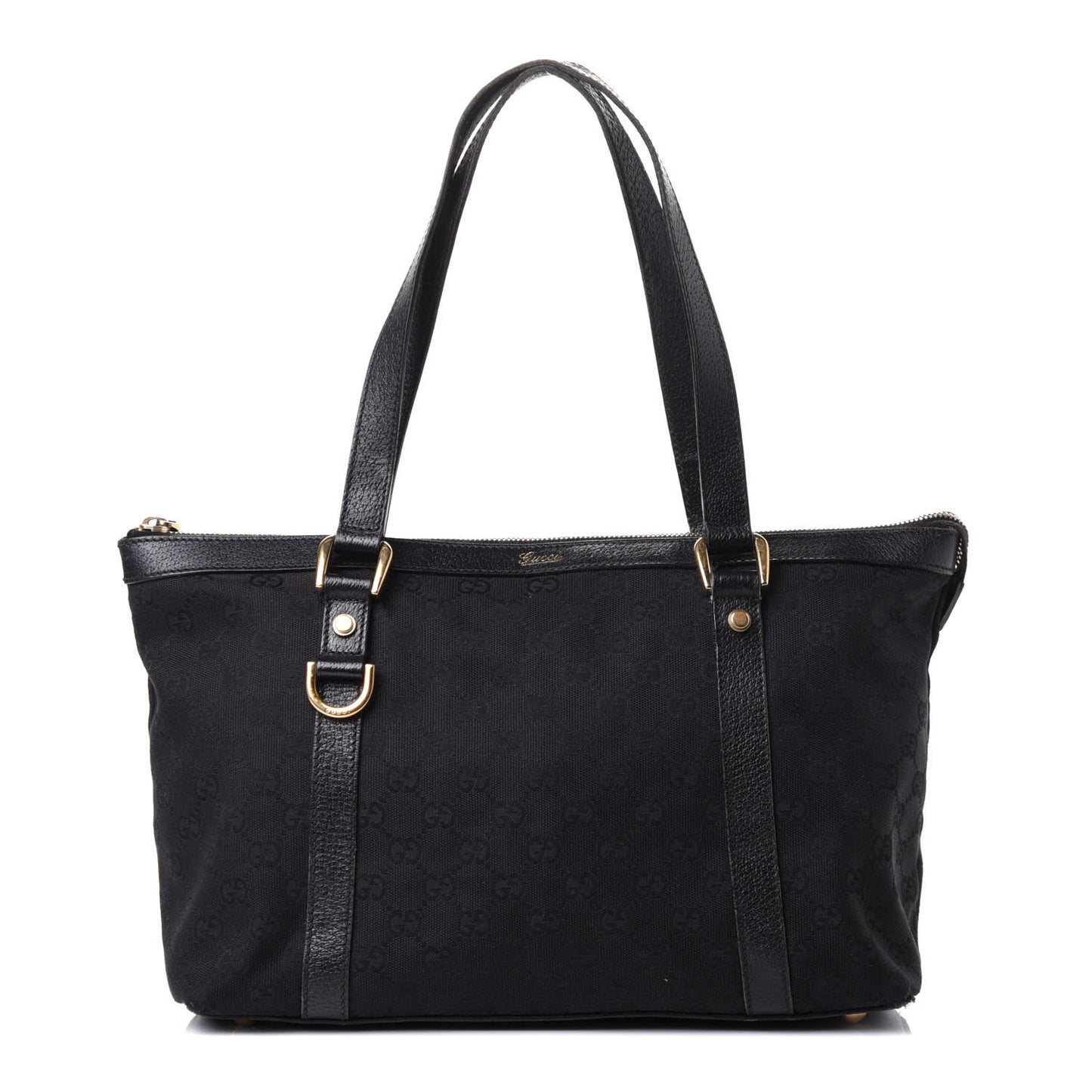 Monogram Medium Abbey Tote Black
