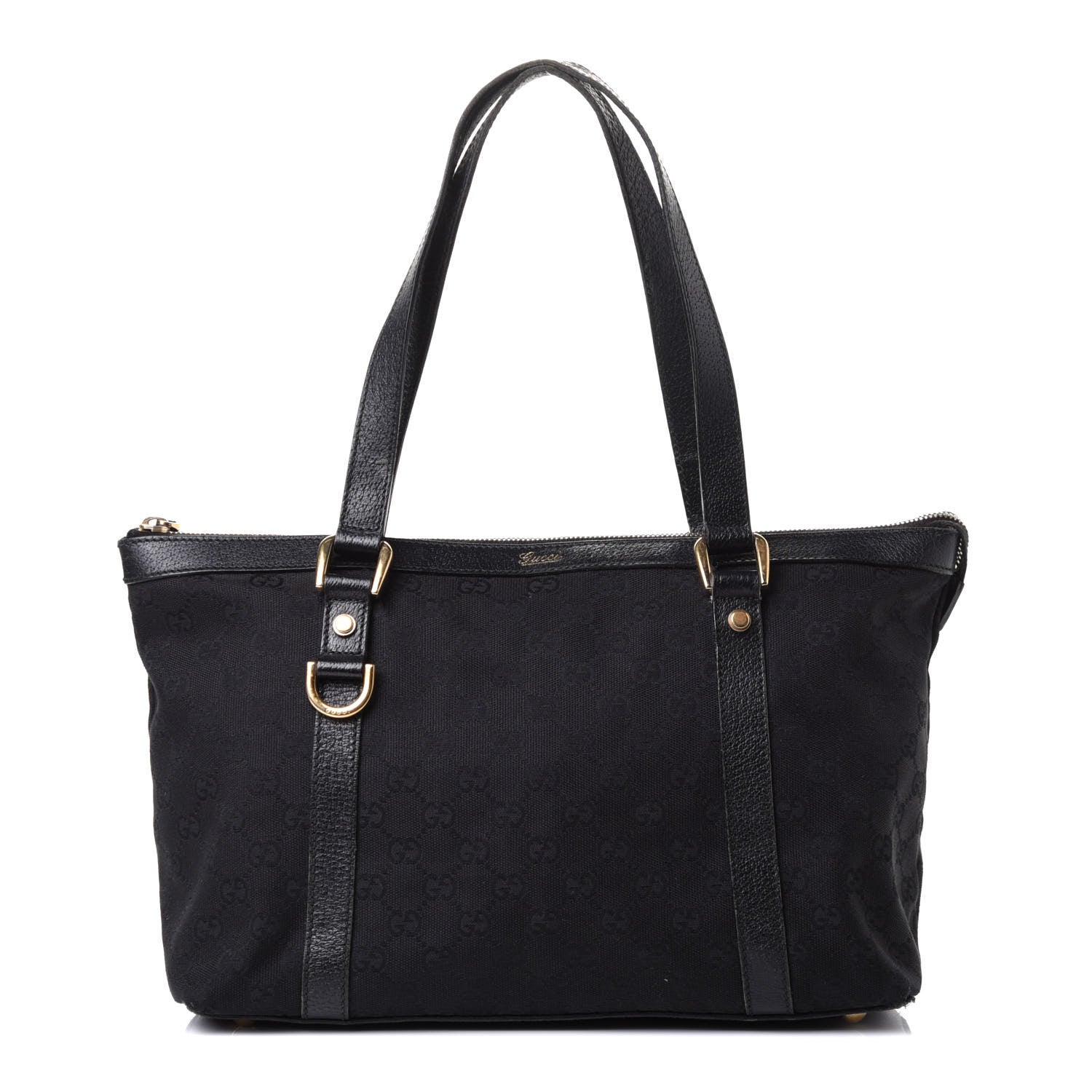 Gucci Monogram Medium Abbey Tote Black 1 of 5