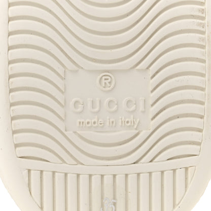Gucci Calfskin Web Floral Embroidered Womens Ace Sneakers 35 White 7 of 10