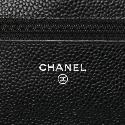 Chanel Caviar Quilted Wallet On Chain WOC Black 6 of 10
