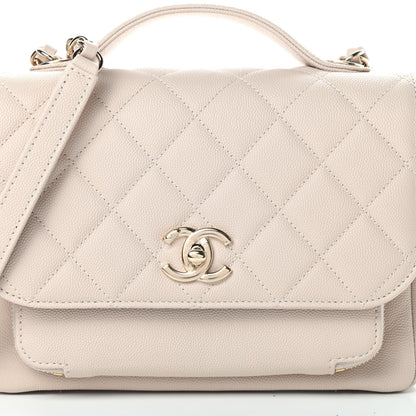 Chanel Caviar Quilted Medium Business Affinity Flap Light Beige 8 of 11