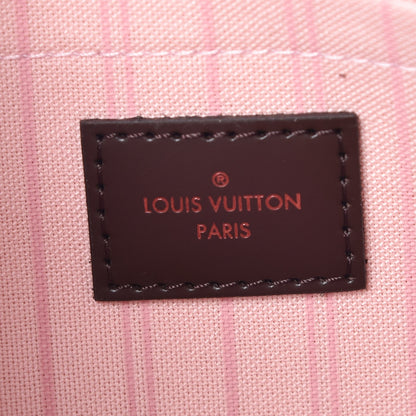 Louis Vuitton Damier Ebene Neverfull MM GM Pochette Rose Ballerine 7 of 24