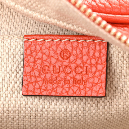 Gucci Pebbled Calfskin Small Soho Disco Bag Sun Orange 6 of 10