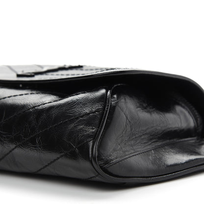 Saint Laurent Crinkled Calfskin Matelasse Monogram Niki Body Bag Black 8 of 8