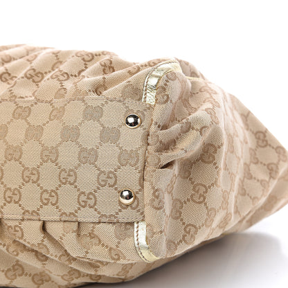 Gucci Monogram D Gold Tote Metallic Gold 8 of 11