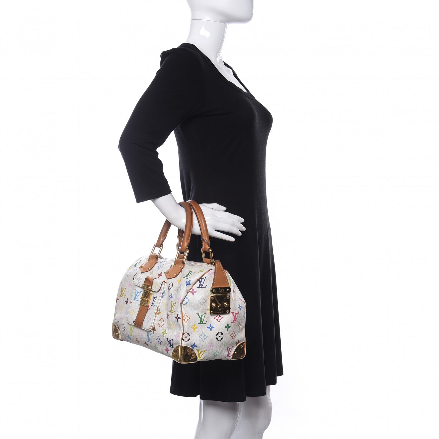 Monogram Multicolor Speedy 30 White