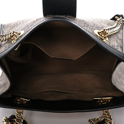 Gucci GG Supreme Monogram Small Padlock Tote Black 5 of 12