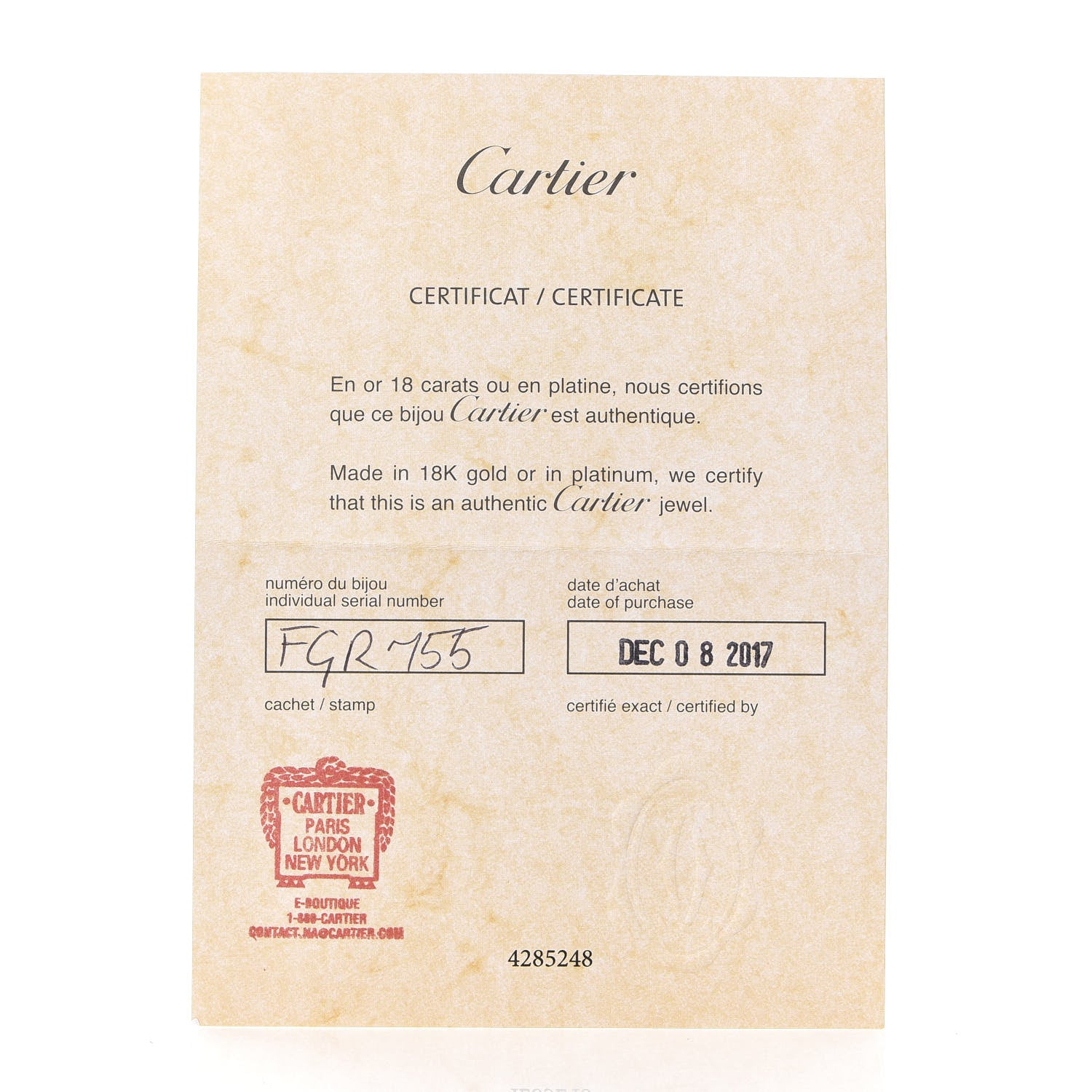Cartier 18K Pink Gold 3.5mm LOVE Wedding Band Ring 52 6 5 of 6